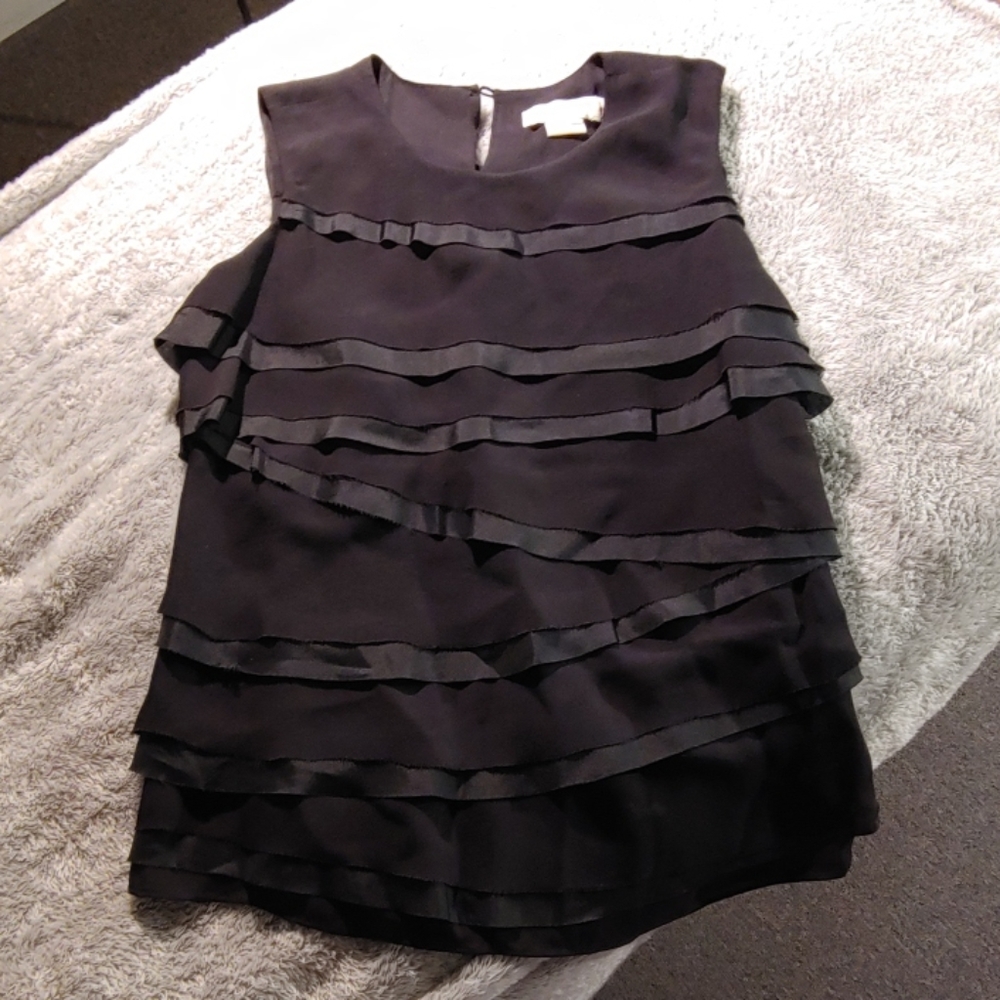 Michael Kors Women's Sleeveless Black Top Small
